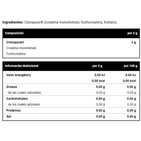 CREATINA CLONAPURE - 500G