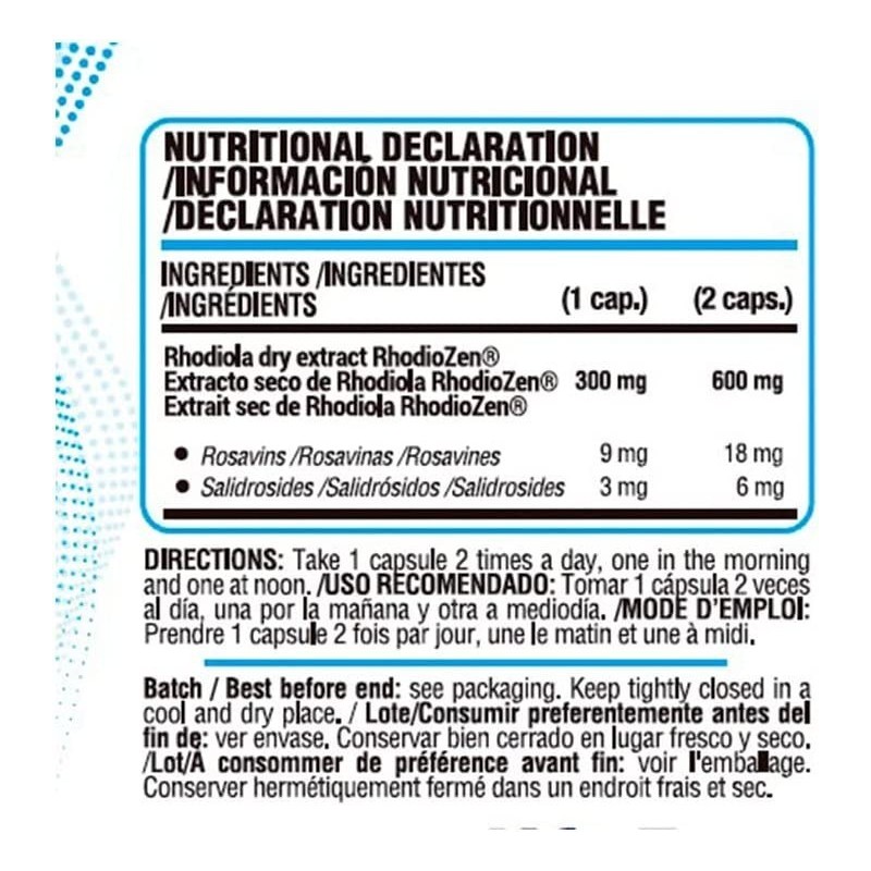 RHODIOLA ROSEA 600 MG - 60 VCAPS
