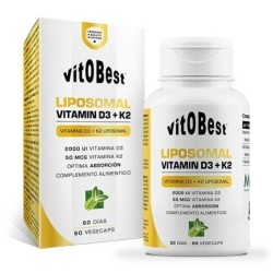 VITAMINA D3 + K2 LIPOSOMAL 60 VCAPS.