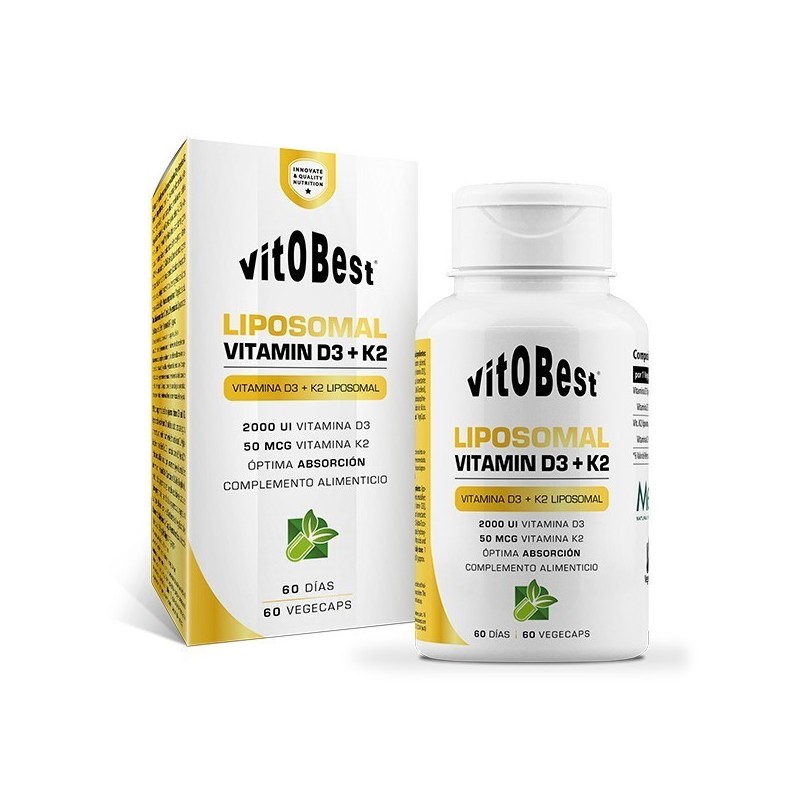 VITAMINA D3 + K2 LIPOSOMAL 60 VCAPS.