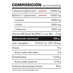 GLUTAMINA + BCAA COMPLEX - 500 GR 2