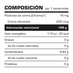 PICOLINATO DE CROMO 200 MCG - 50 TABS. 2