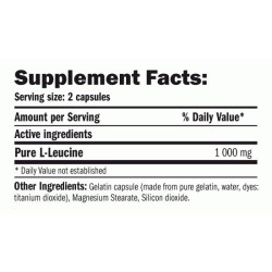 LEUCINE PURE 1000MG - 120 CAPS 2