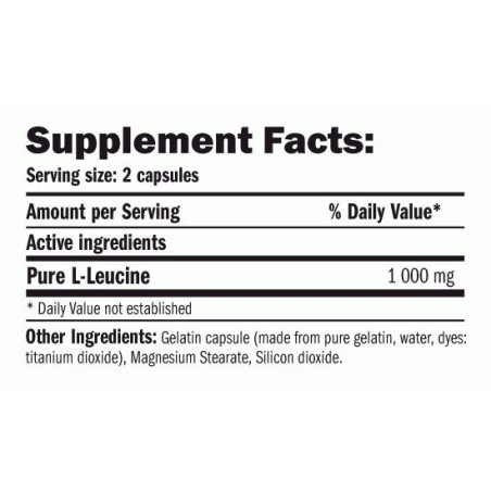 LEUCINE PURE 1000MG - 120 CAPS
