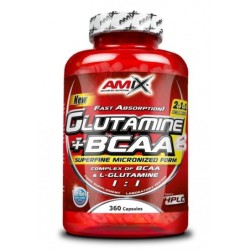 GLUTAMINE + BCAA - 360 CAPS