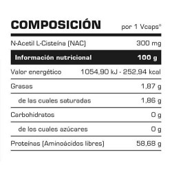 NAC N-ACETIL CISTEINA - 60 VCAPS 2