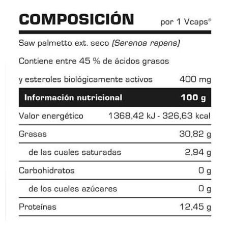 SAW PALMETTO - 60 VCÁPS.