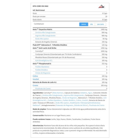 EPO-CORE VO2 MAX - 120 CAPS
